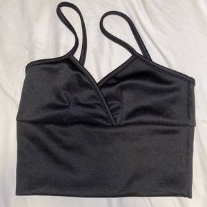 boohoo black crop top